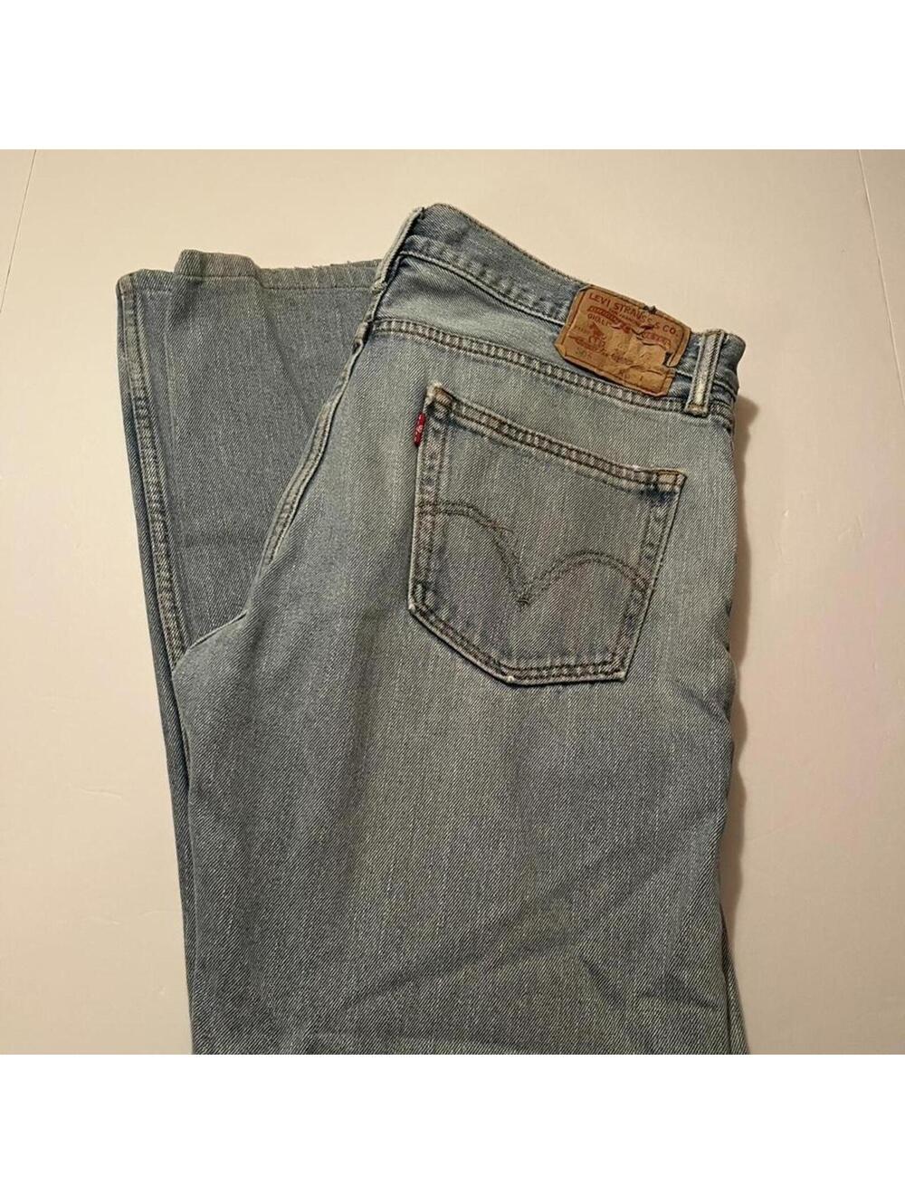 Levi’s 505 Light Wash Jeans Men Straight Fit Vintage Style Denim 90s 36x32